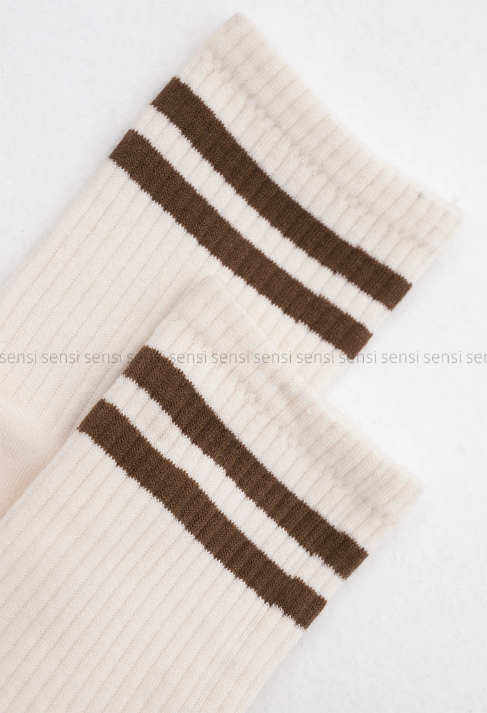 جوراب نیم ساق 2خط کد1005215